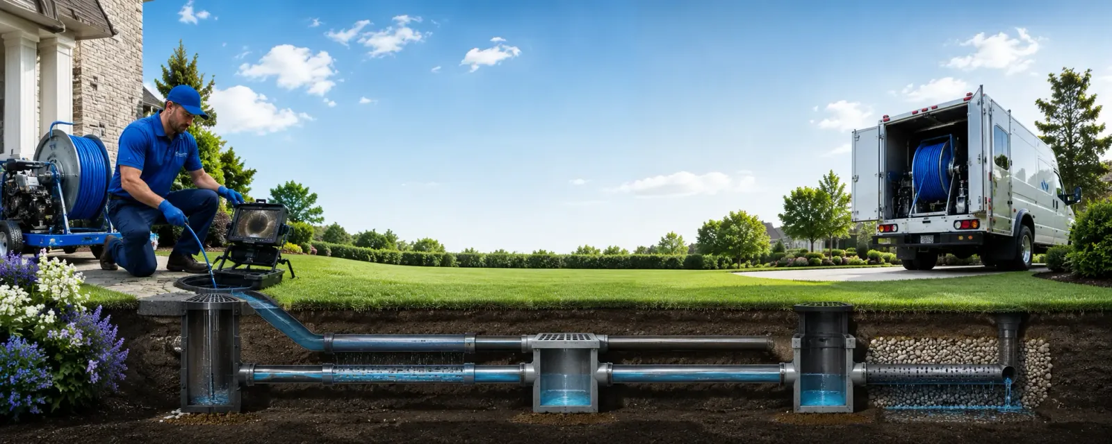 Outdoor drain cleaning information for Earlham, IA